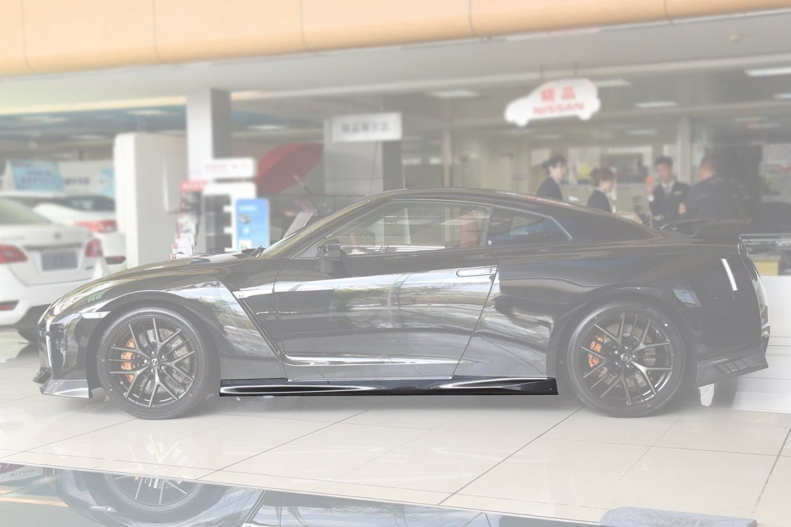2017 - 2022 Nissan GTR R35 EBA Carbon Fiber Side Skirts