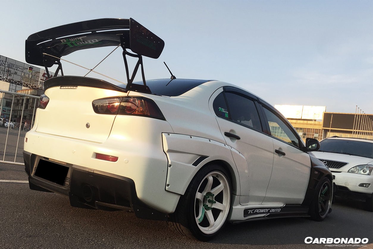 2007 - 2016 Mitsubishi Evo10 VTC Style Carbon Fiber Trunk Spoiler Wing