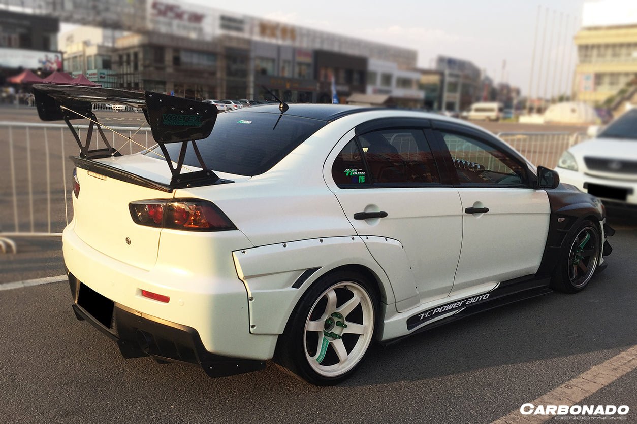 2007 - 2016 Mitsubishi Evo10 VTC Style Carbon Fiber Trunk Spoiler Wing