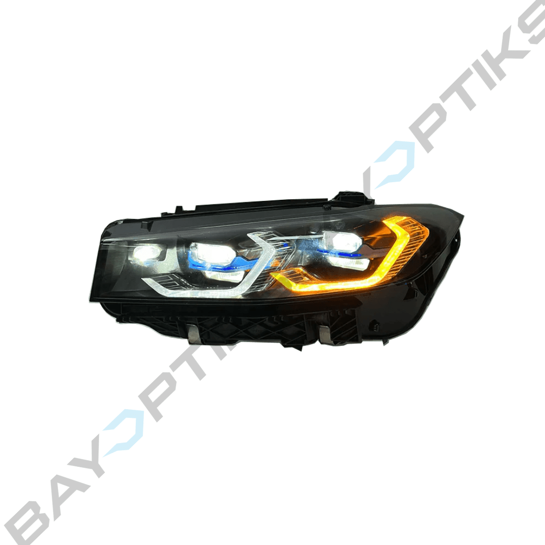 BMW LCI G20 G80 M3 Style CSL Yellow/White LED Headlights 2023 - 2025