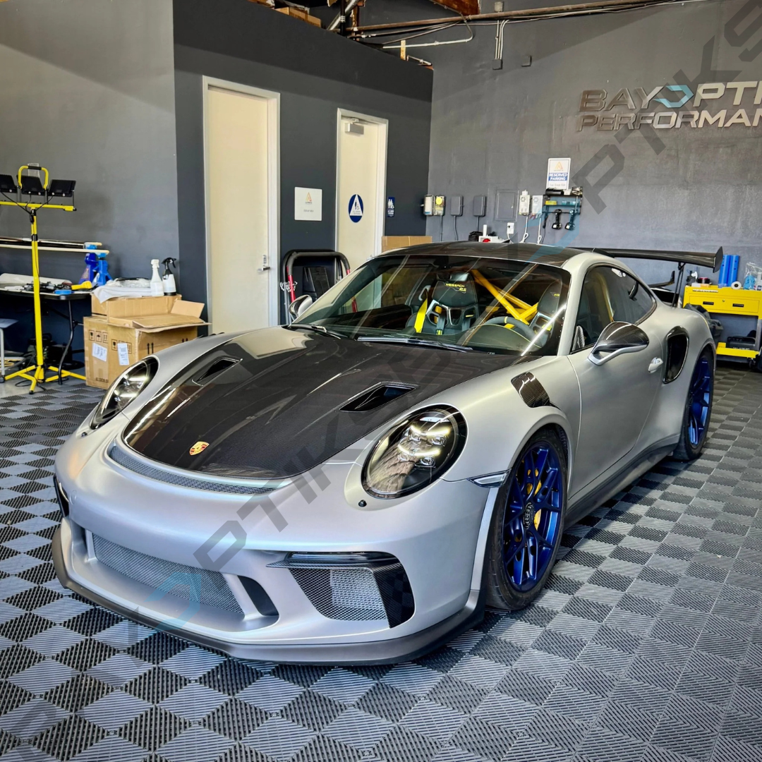 Porsche 991.1 991.2 911 992.2 Style Yellow/White Dual-Color DRL HD Matrix LED Headlights 2012–2019