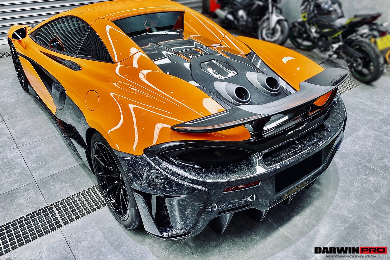 2018 - 2021 McLaren 600lt Carbon Fiber Rear Bumper Side Canards
