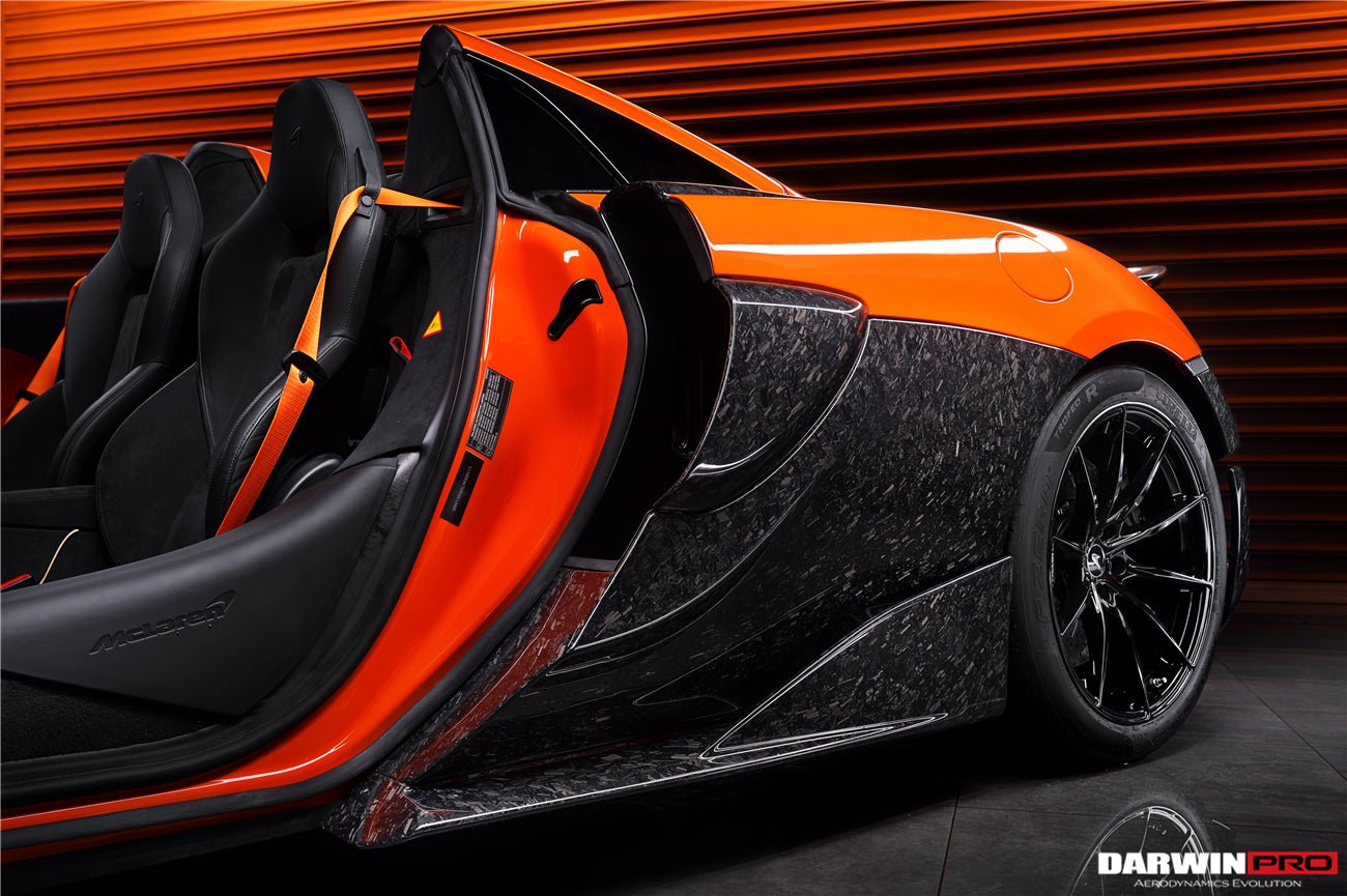 2015 - 2021 McLaren 600lt 540C 570S Cabon Fiber Side Skirts Under Board