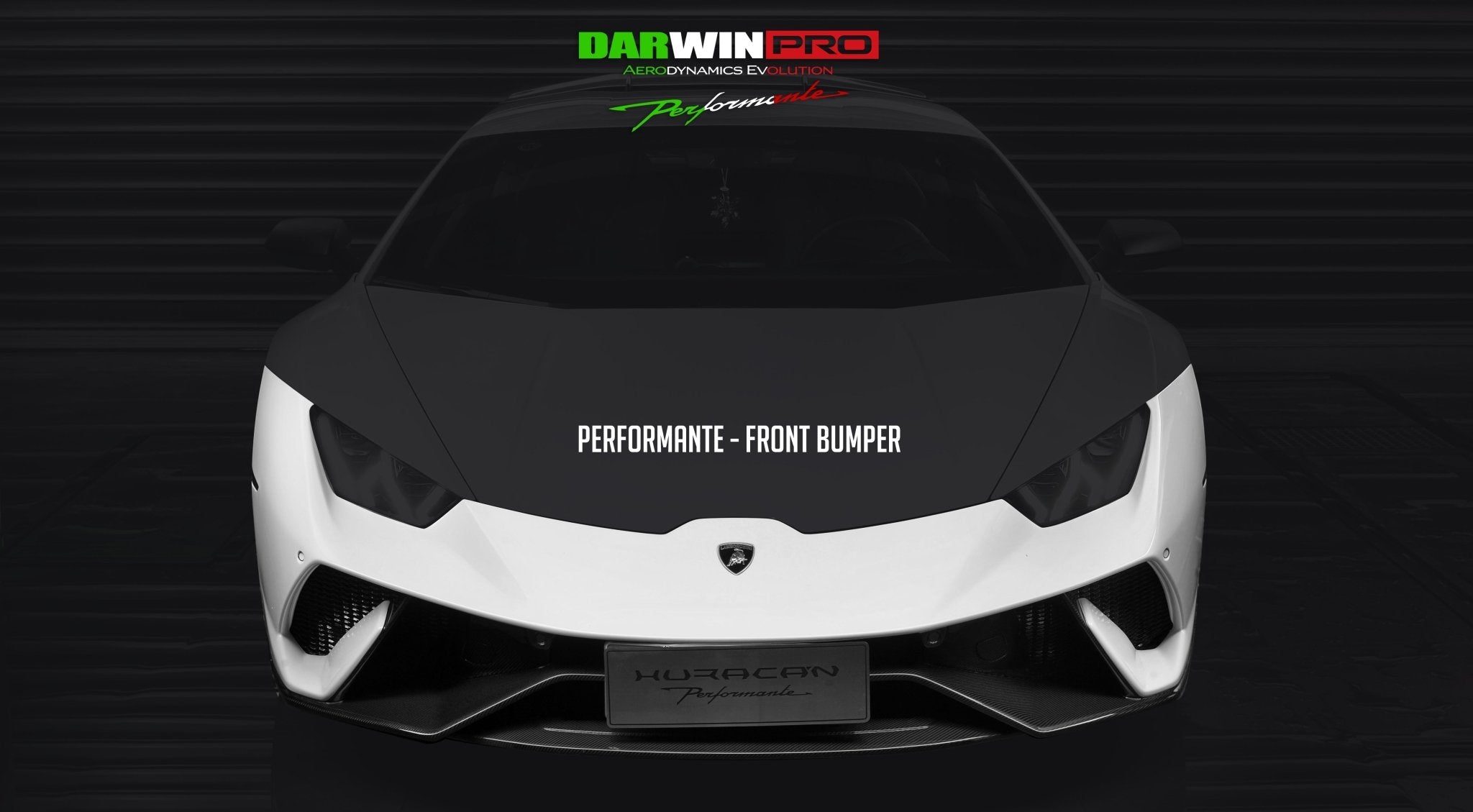2015 - 2025 Lamborghini Huracan LP610 & LP580 & EVO & Tecnica Performante Style Partial Carbon Front Bumper