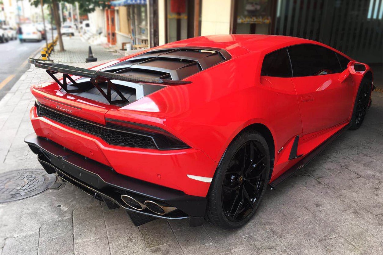 2015 - 2020 Lamborghini Huracan LP610 RZS Style Carbon Fiber Rear Diffuser