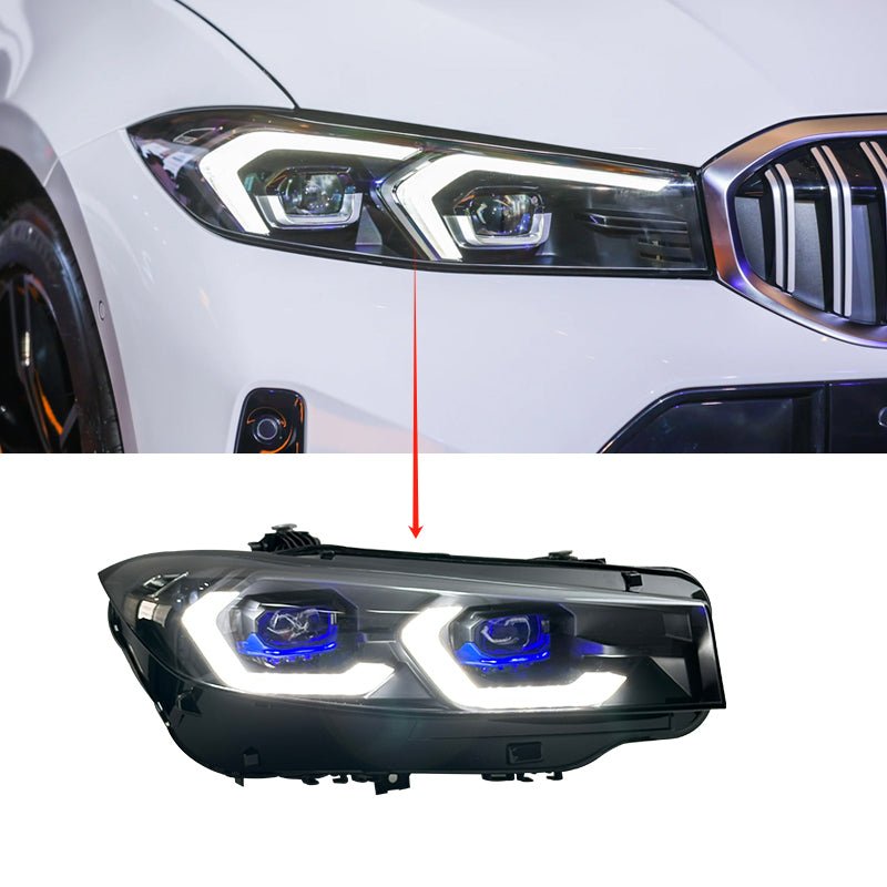 BMW LCI G20 Laser Style LED Headlights CSL Yellow/White 2023 - 2025