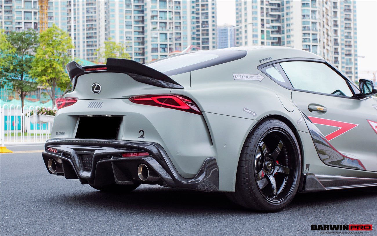 2019 - 2025 Toyota GR Supra (J29 & DB) A90 A91 BKSS Style Carbon Fiber Trunk Spoiler with LED Light