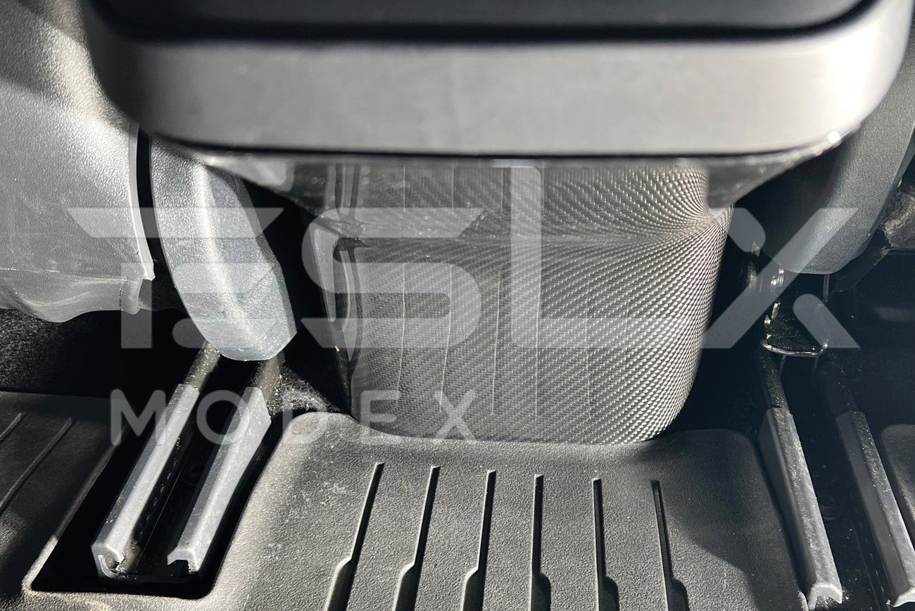 Tesla Model 3 Model Y Carbon Fiber Interior Rear Anti Kick Plate Cover 2020-2024