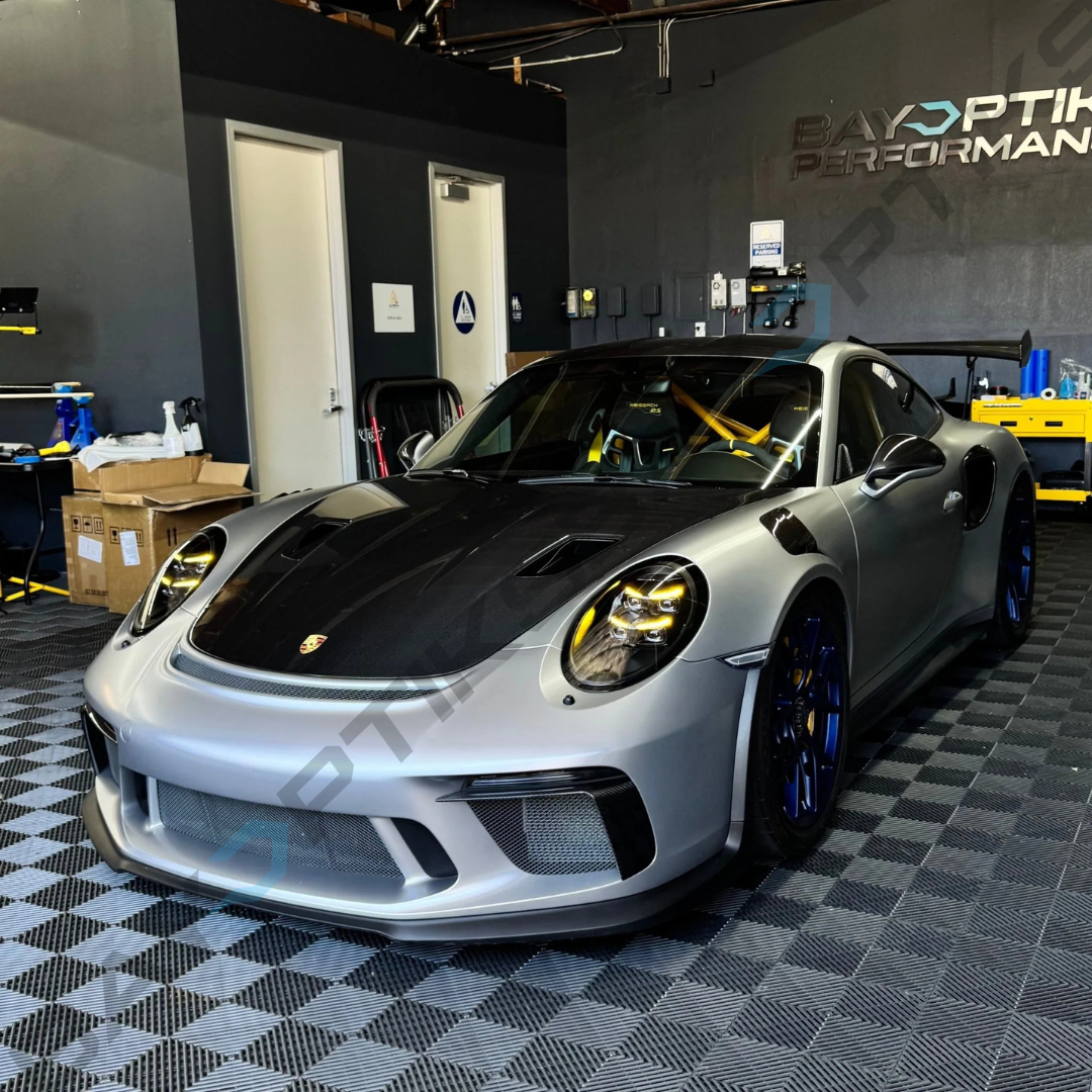 Porsche 991.1 991.2 911 992.2 Style Yellow/White Dual-Color DRL HD Matrix LED Headlights 2012–2019