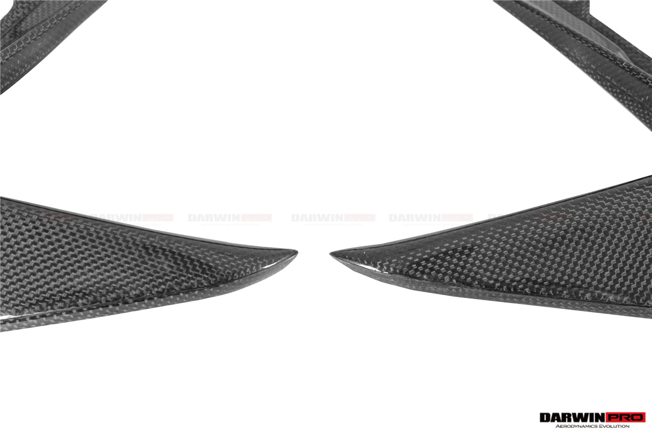 2018 - 2022 Ferrari 488 Pista Carbon Fiber Front Bumper Vent Canards