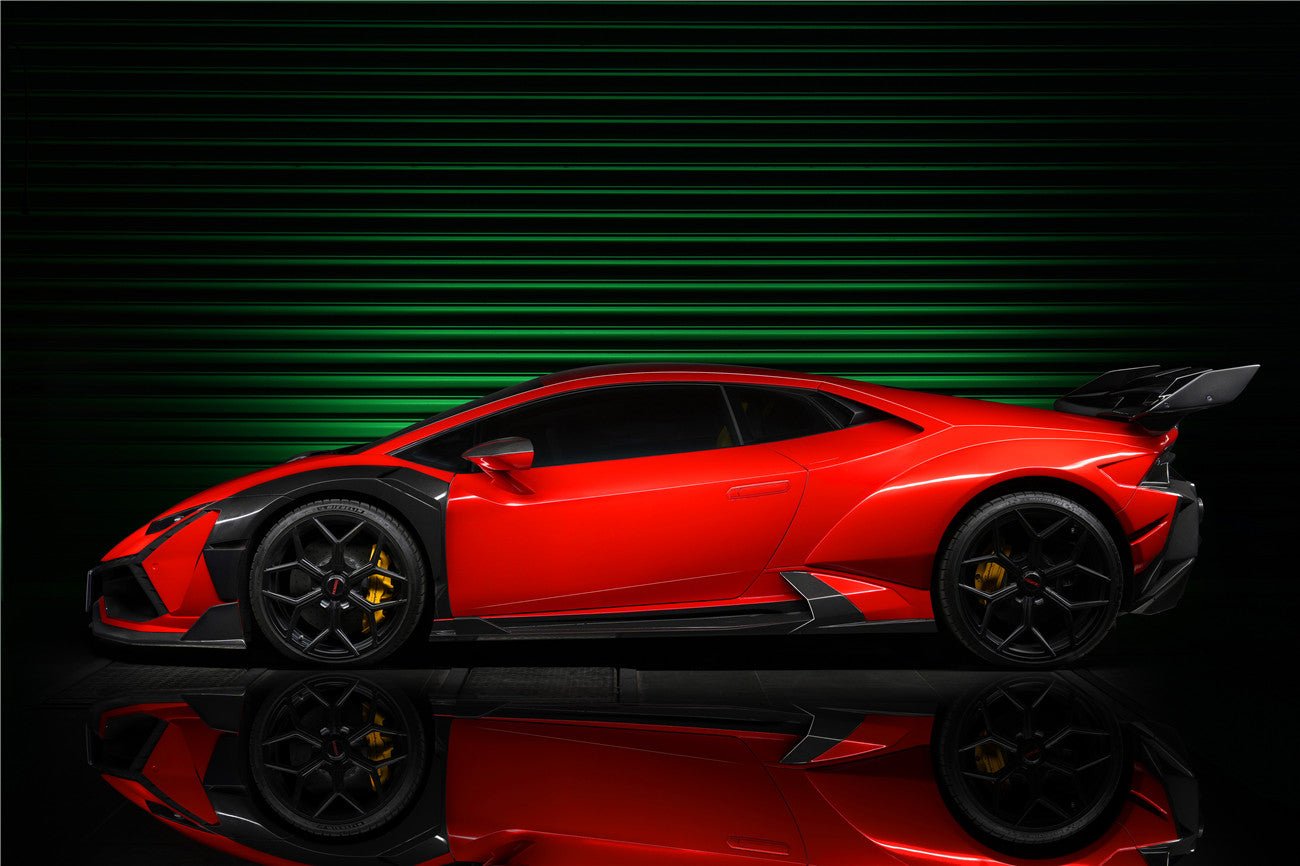 2015 - 2025 Lamborghini Huracan LP610 & LP580 & EVO & STO & Tecnica BKSSII Style Side Skirts