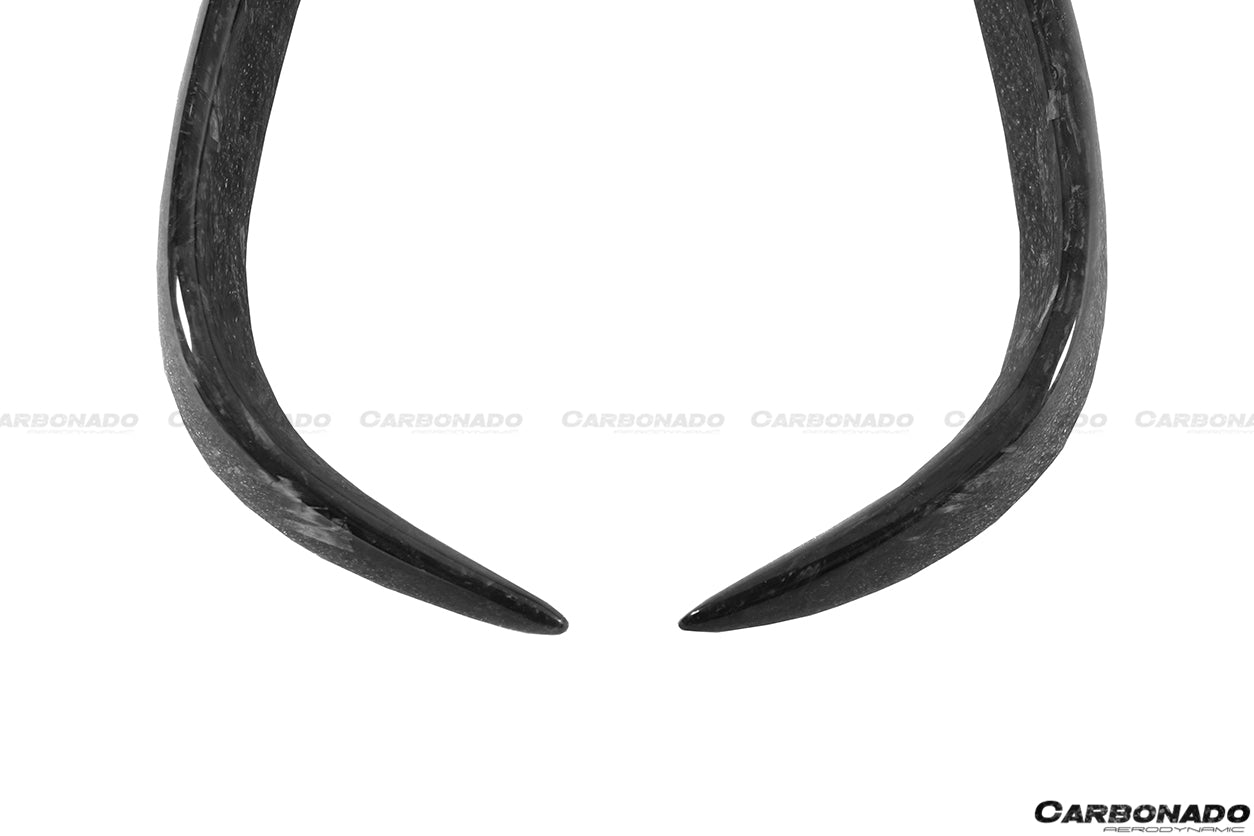 2016 - 2021 Tesla Model X SUV RZS Style Carbon Fiber Rear Bumper Canards