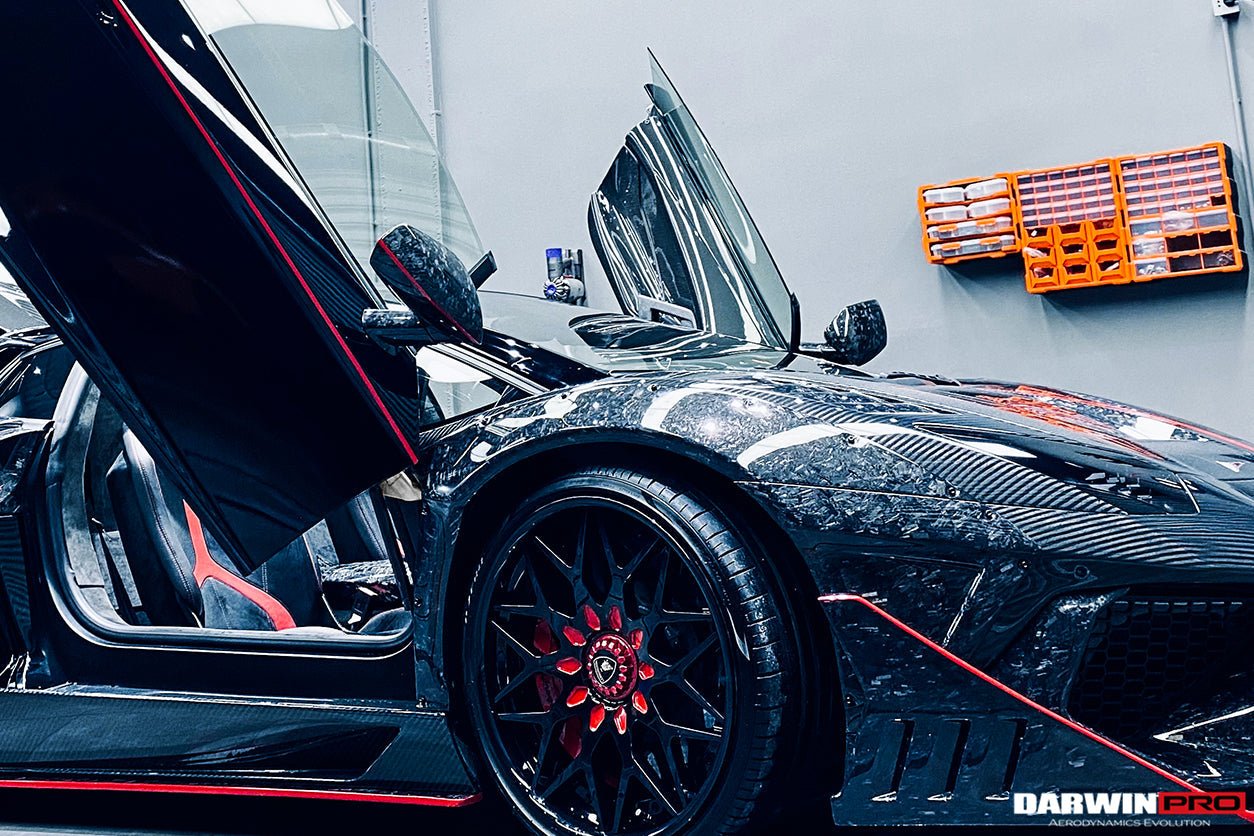 2011 - 2016 Lamborghini Aventador LP700 LP720 LP750 SVJ SV Coupe & Roadster Dry Carbon Fiber Mirror Housing Replacement