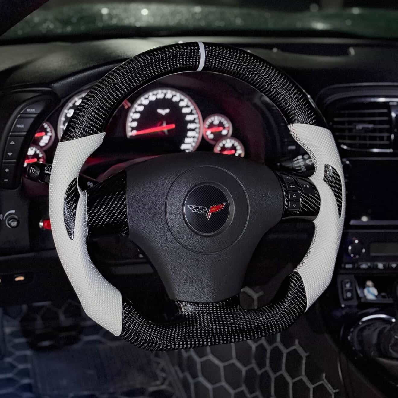 Corvette C6 Carbon Fiber Steering Wheel (Custom Order)