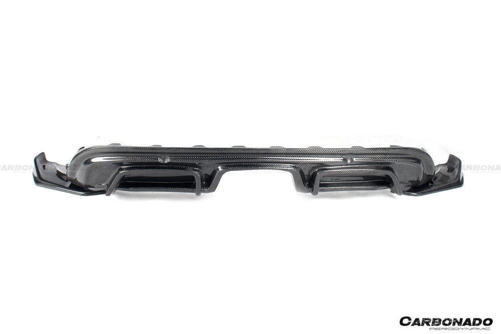 2017 - 2023 Porsche 718 Cayman & Boxster AM Style Carbon Fiber Rear Lip with Caps