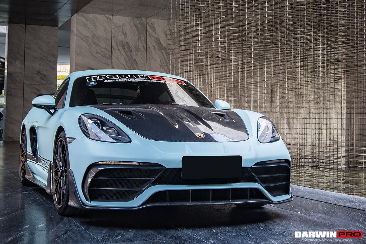 2012 - 2024 Porsche 718 & 981 Cayman & Boxster GT2RS Style Carbon Fiber Hood