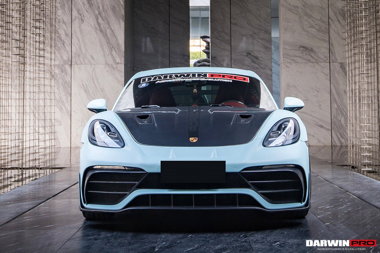 2012 - 2024 Porsche 718 & 981 Cayman & Boxster GT2RS Style Carbon Fiber Hood