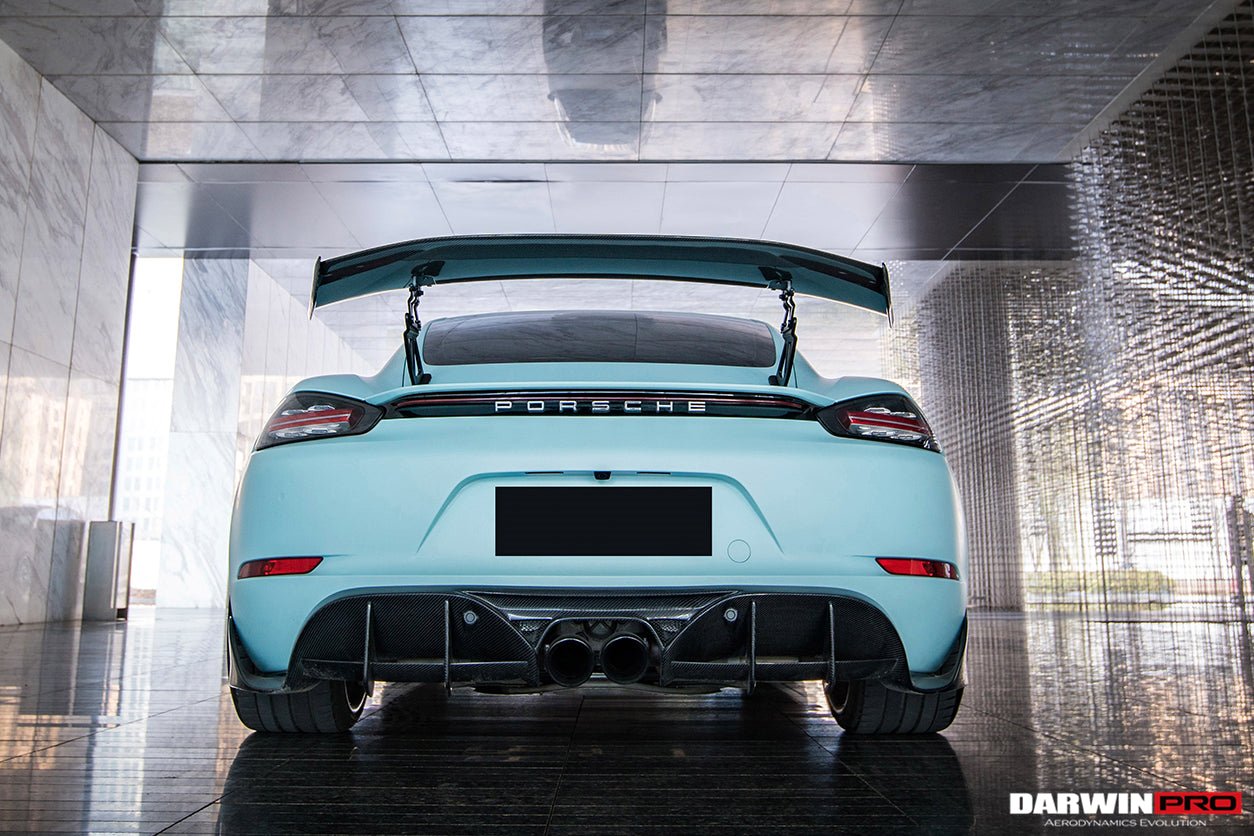 2016 - 2024 Porsche 718 Cayman & Boxster BKSS Style Carbon Fiber Trunk Spoiler