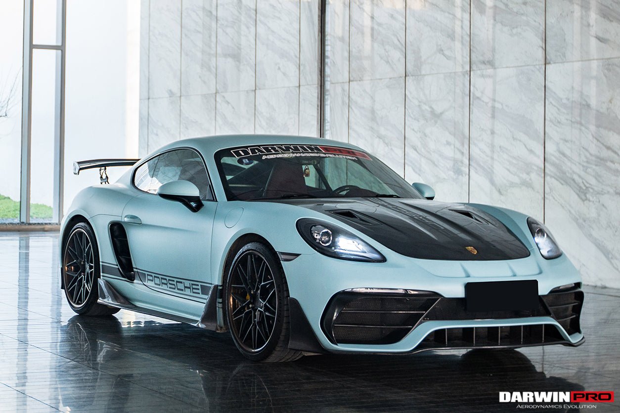 2016 - 2024 Porsche 718 Cayman & Boxster Stuttmate Carbon Fiber Side Skirts