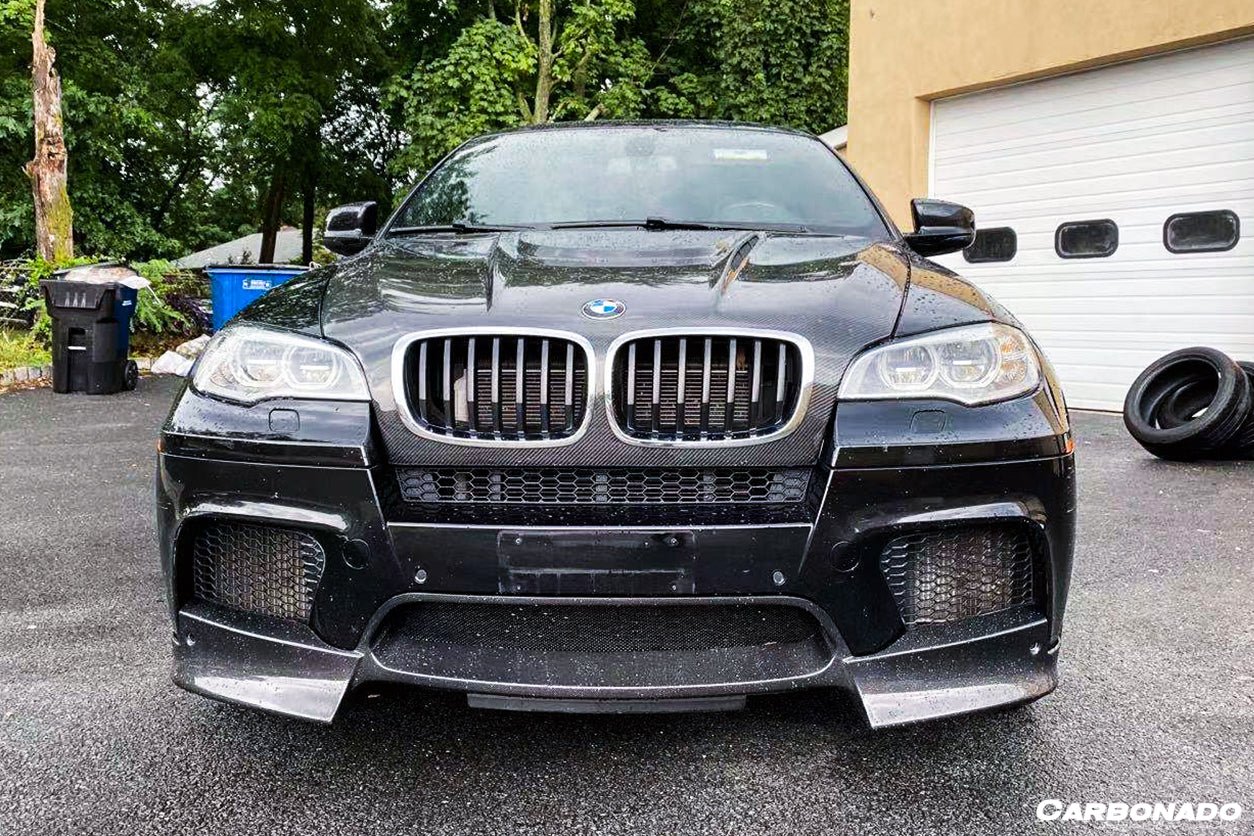 2009-2014 BMW E70 E71 X5M X6M AK Style Carbon Fiber Front Lip