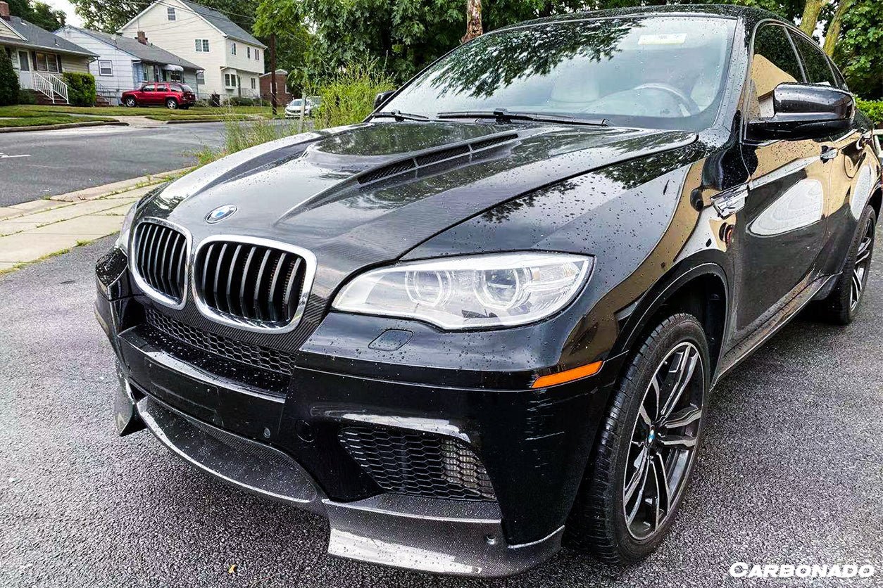 2009-2014 BMW E70 E71 X5M X6M AK Style Carbon Fiber Front Lip