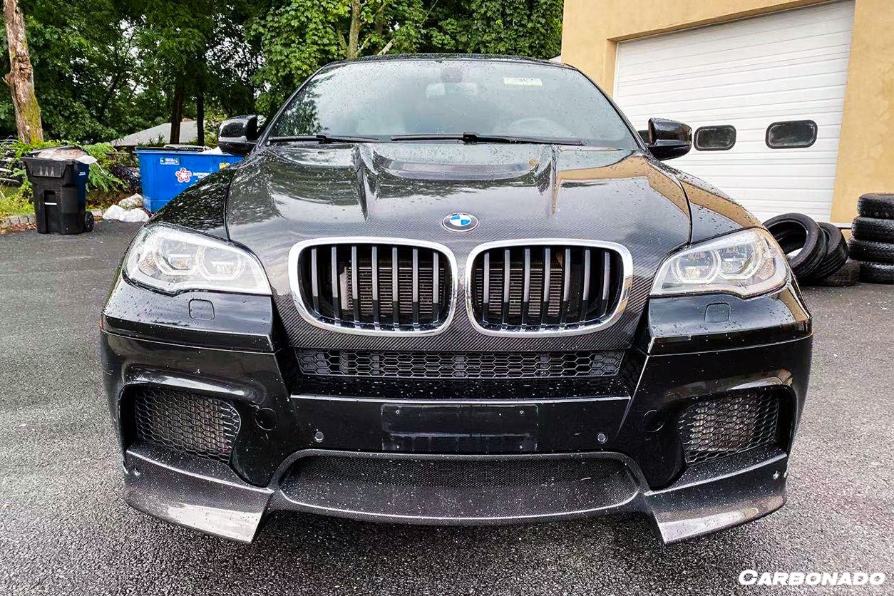 2009-2014 BMW E70 E71 X5M X6M AK Style Carbon Fiber Front Lip