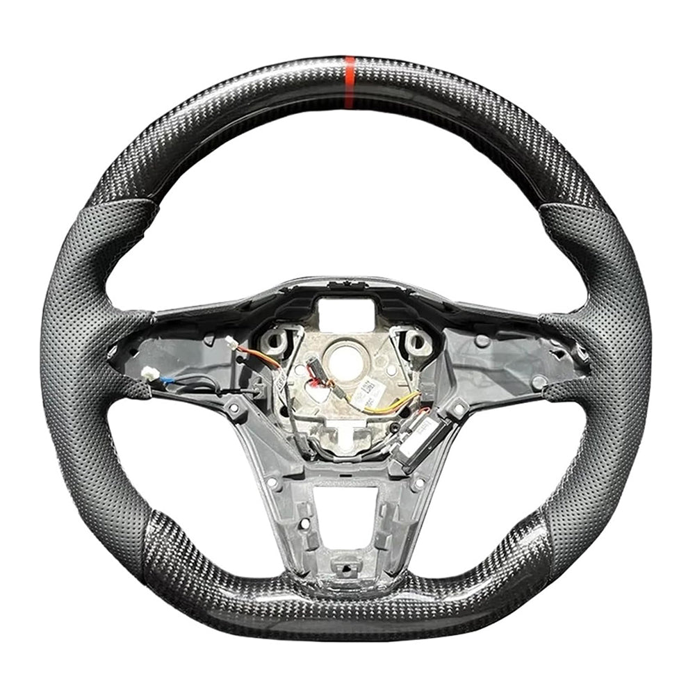 Volkswagen Golf GTI MK8 Custom Carbon Fiber Steering Wheel 2022-Up