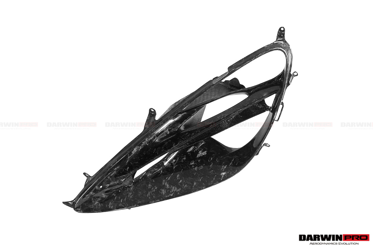 2017 - 2020 McLaren 720S Dry Carbon Fiber Headlight Inserts Trim Replacement