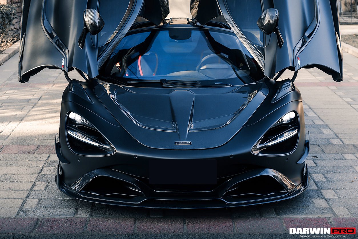 2017 - 2021 McLaren 720S Se²NWB Style Carbon Fiber Front Bumper Canards