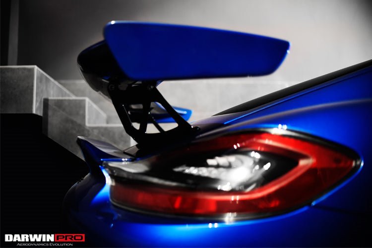 2012 - 2016 Porsche 981 Boxster/Cayman GT4 Style Style Carbon Fiber Trunk Spoiler