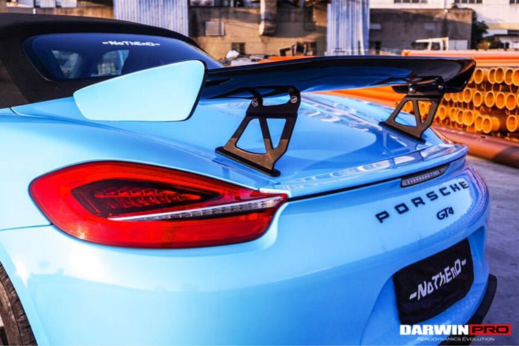 2012 - 2016 Porsche 981 Boxster/Cayman GT4 Style Style Carbon Fiber Trunk Spoiler