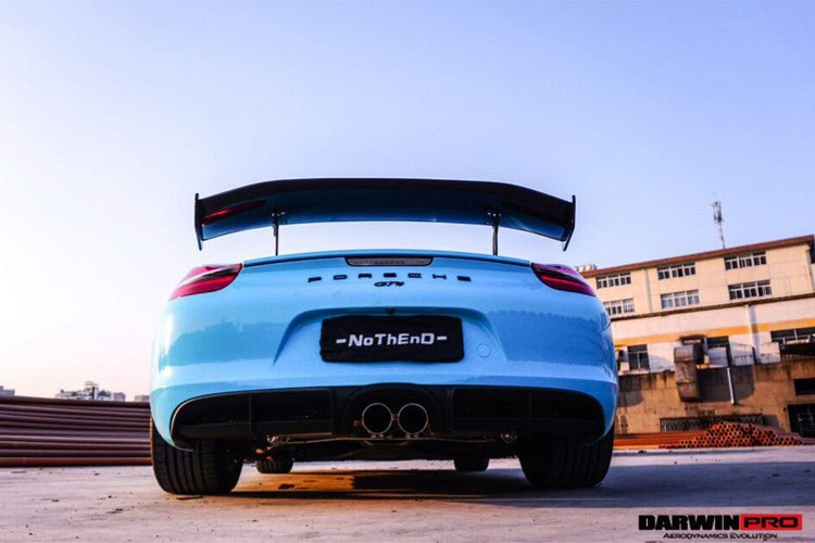 2012 - 2016 Porsche 981 Boxster/Cayman GT4 Style Style Carbon Fiber Trunk Spoiler