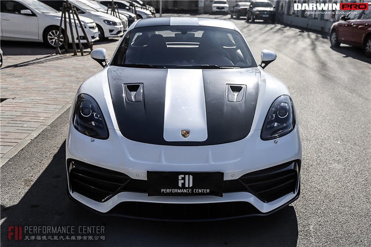 2012 - 2024 Porsche 718 & 981 Cayman & Boxster GT2RS Style Carbon Fiber Hood