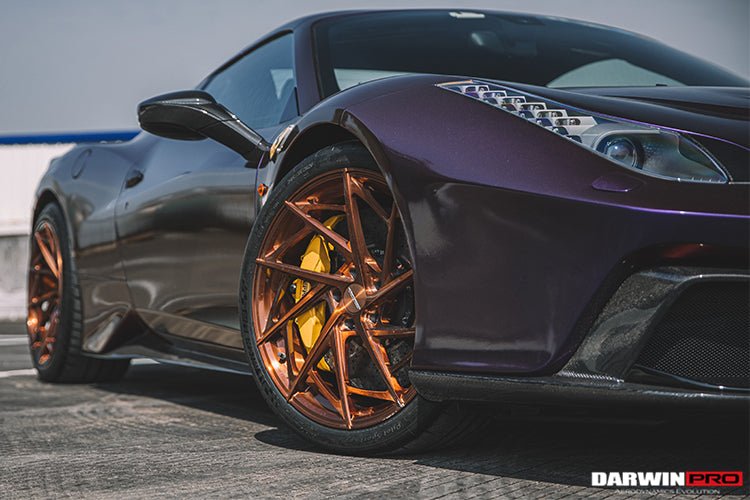 2010 - 2015 Ferrari 458 Spider BKSS Style Partial Carbon Fiber Full Body Kit