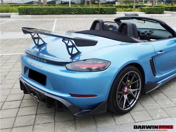 2016 - 2024 Porsche 718 Cayman & Boxster BKSS Style Carbon Fiber Rear Trim