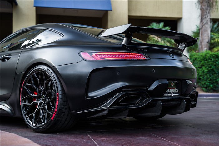 2015-2016 Mercedes Benz AMG GT GTS IMP Performance Partial Carbon Fiber Rear Bumper with Diffuser