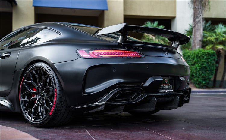 2017 - 2021 Mercedes Benz AMG GT/GTS IMP Performance Partial Carbon Fiber Rear Bumper w/ Diffuser