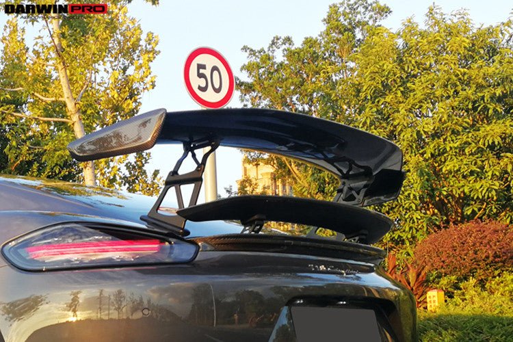 2016 - 2024 Porsche 718 Cayman & Boxster BKSS Style Carbon Fiber Trunk Spoiler