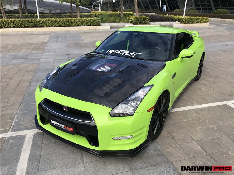 2012 - 2016 Nissan GTR R35 DBA NSM Style Partial Carbon Fiber Front Lip