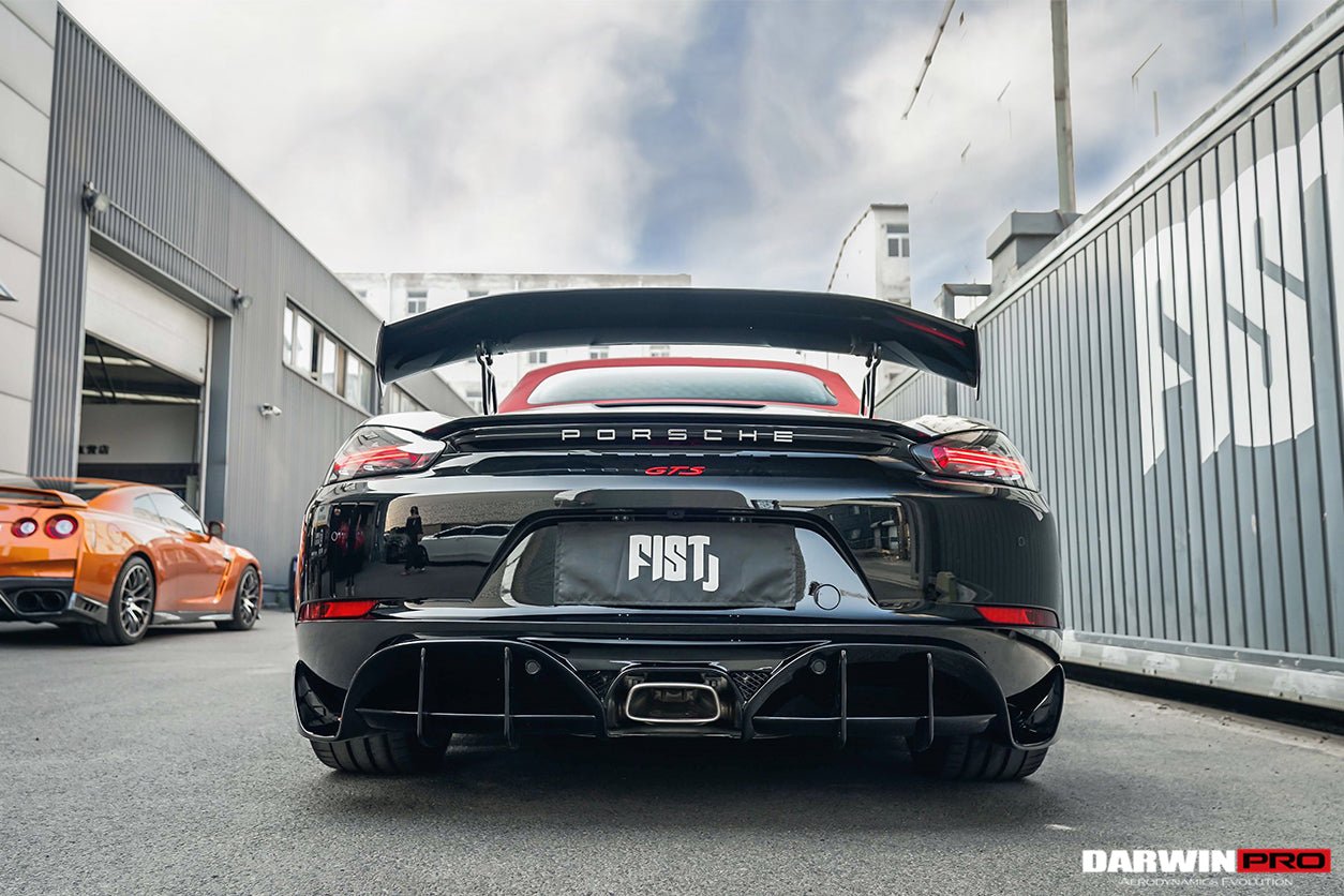2016 - 2024 Porsche 718 Cayman & Boxster Stuttmate Carbon Fiber Rear Diffuser