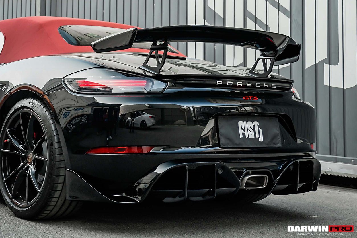 2016 - 2024 Porsche 718 Cayman & Boxster Stuttmate Carbon Fiber Rear Diffuser