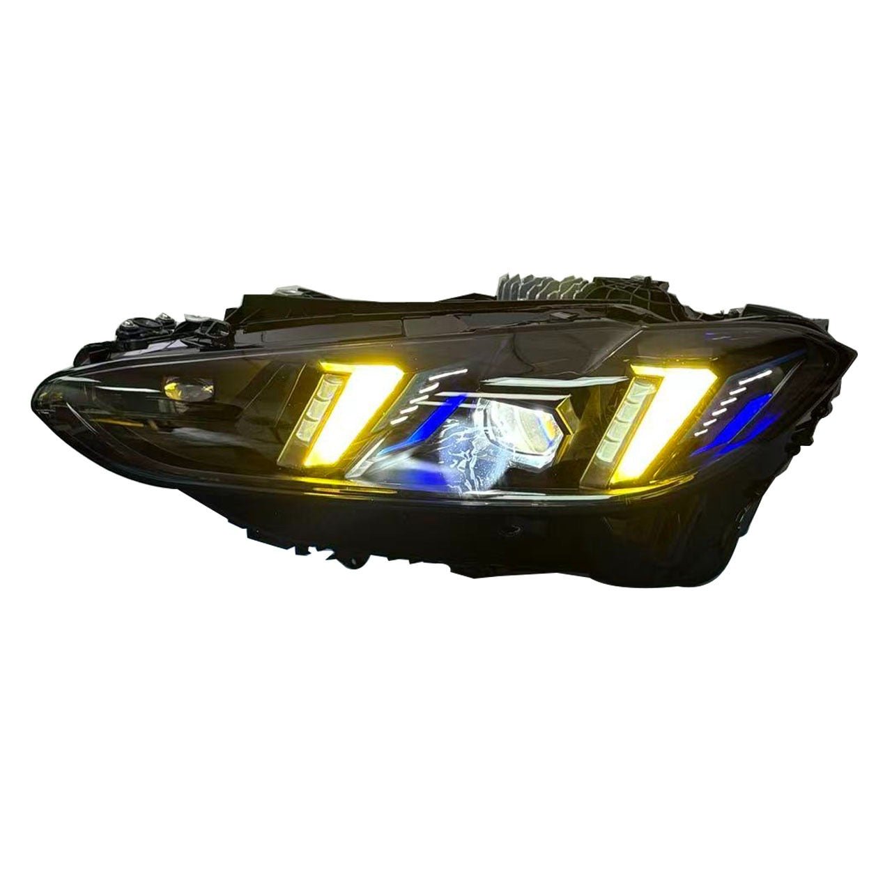 BMW G8X G80 M3 G82 M4 G22 4 Series CSL Yellow/White Complete Snake Eyes Style Headlights 2021 - Current