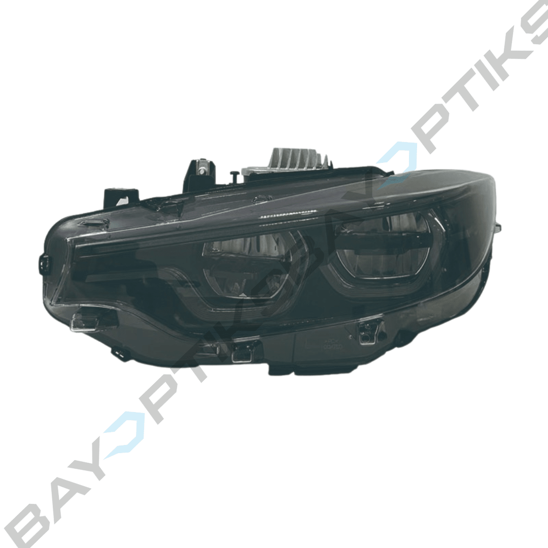 BMW 4 Series F32 M3 F80 M4 F82 Black Shadow Ikon Style Yellow White Red Tri Color LED Headlights 2014-2020
