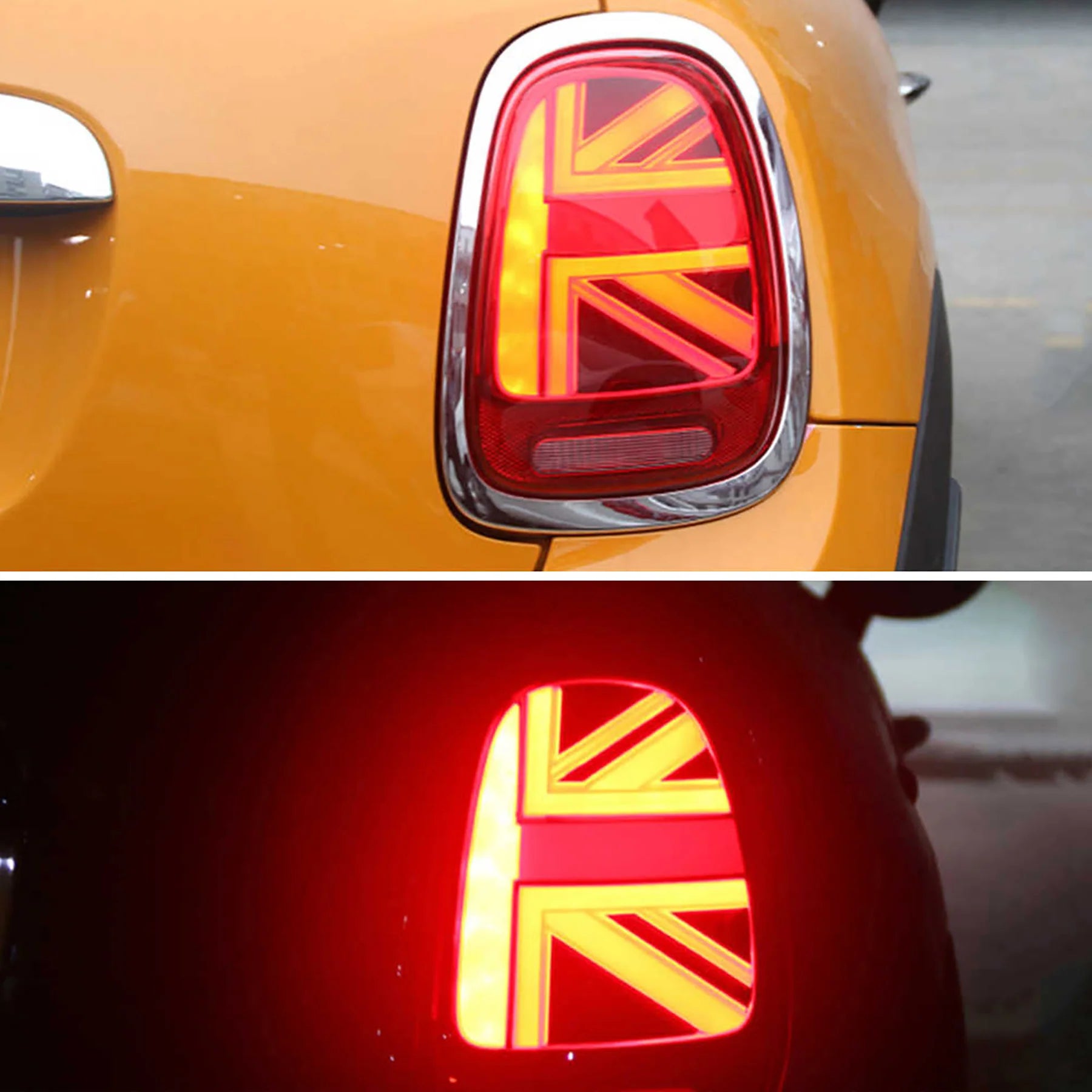 BMW Mini Cooper Hatch F55 F56 F57 Chrome Trim LED Taillights 2014 - 2019