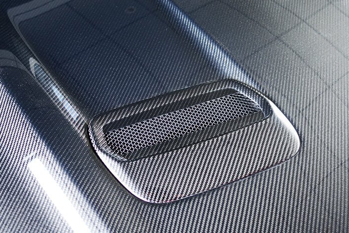 2018-2023 Ford Mustang Carbon Fiber Hood Vents