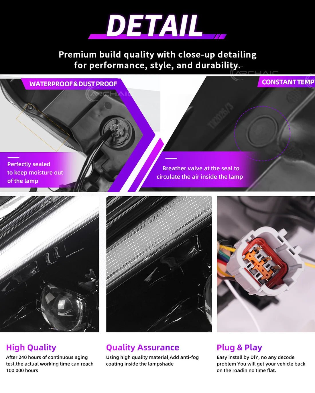 Nissan 370Z Fairlady Z Z34 Full LED Headlights with Startup Animation DRL 2008-2020
