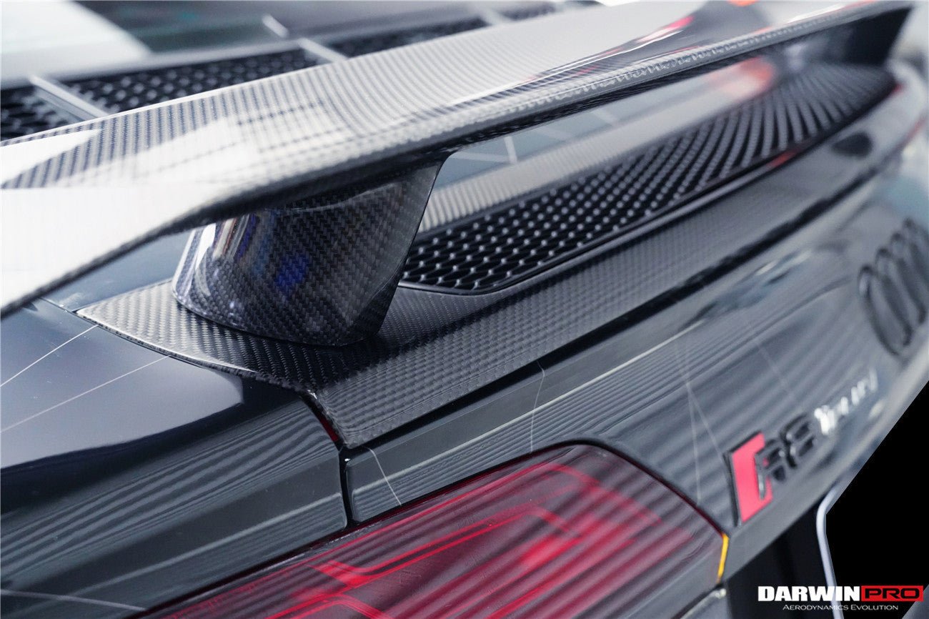 2016 - 2019 Audi R8 GEN2 V10 PLUS Coupe ONLY GT Style Carbon Fiber Trunk Wing with Base