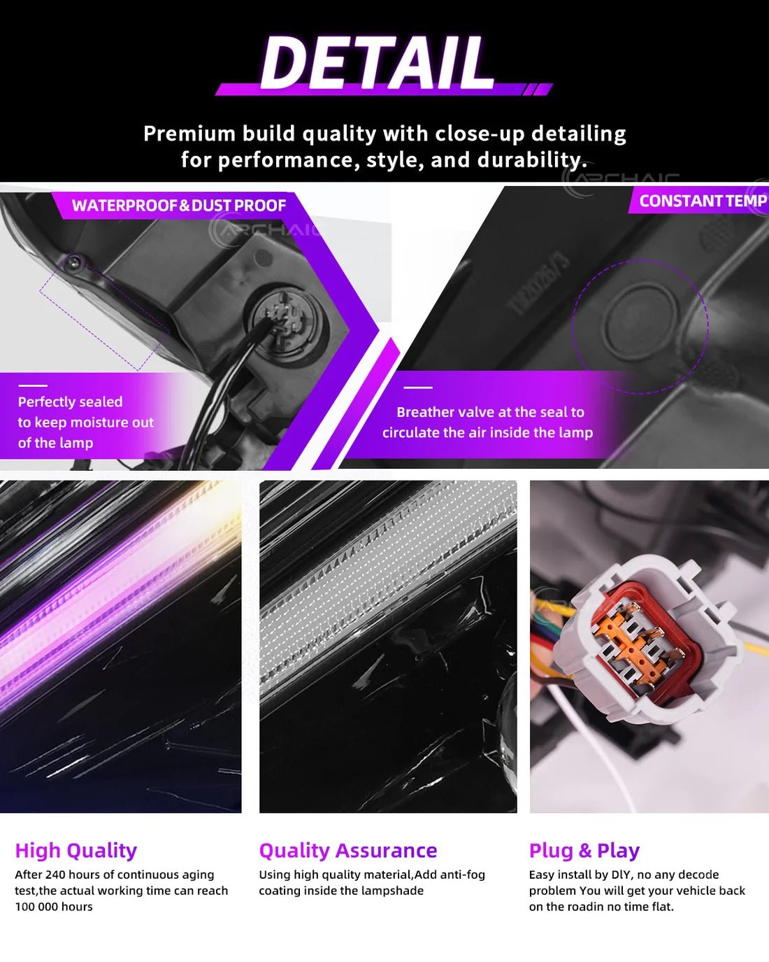 Nissan 370Z Fairlady Z Z34 RGB LED Headlights with App Control 2008-2020