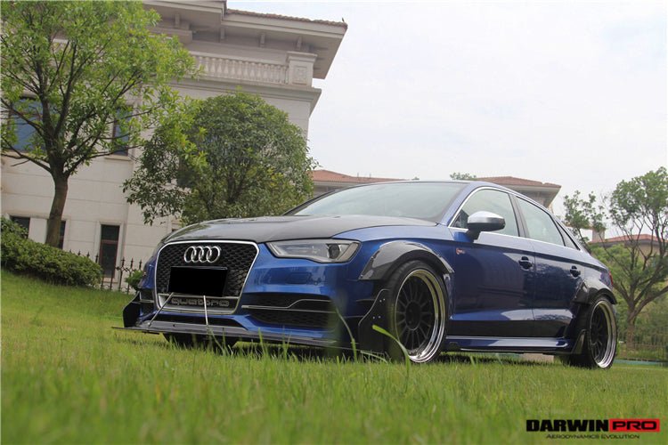 2013 - 2016 Audi S3/ A3 Sline Sedan BKSS Style Front Lip with Under Board