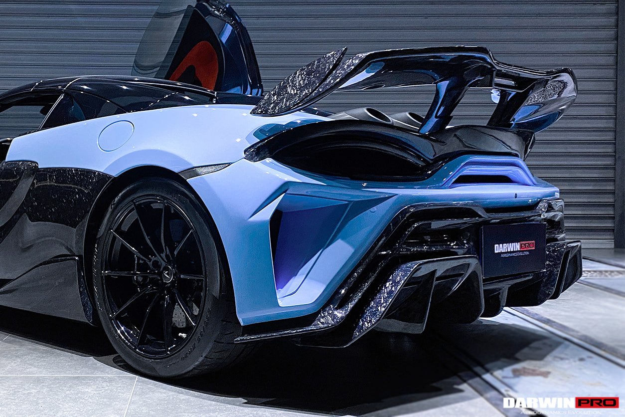 2018 - 2021 McLaren 600lt BKSS Style Partial Carbon Fiber Rear Bumper